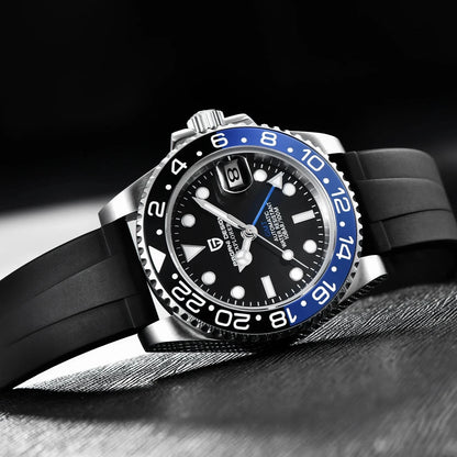 Poséidon Nautilus GMT Caoutchouc