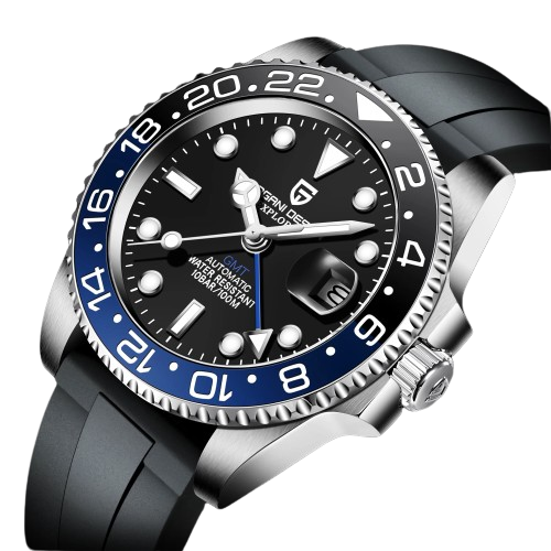 Poséidon Nautilus GMT Caoutchouc